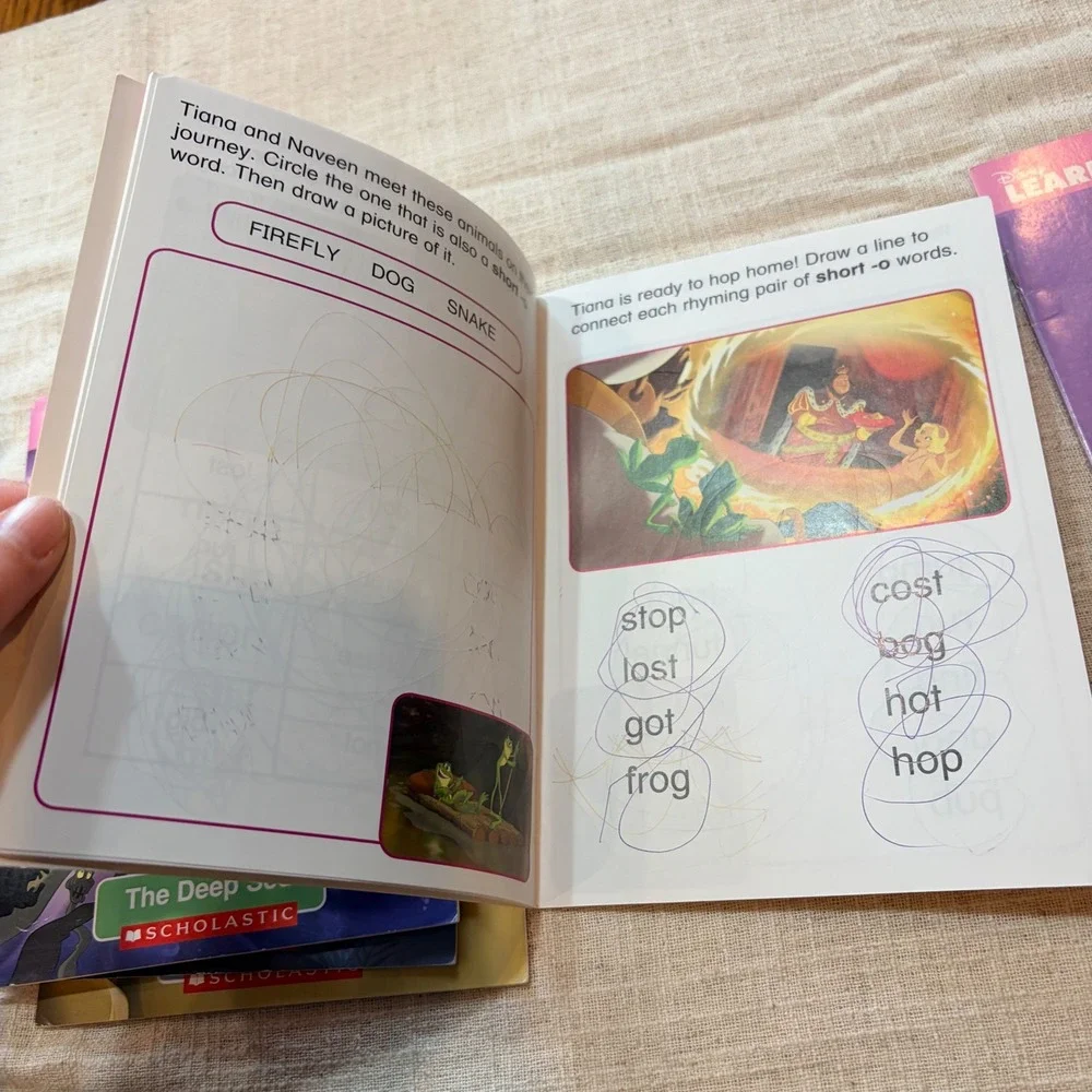 Disney Princess Phonics Scholastic Reading Adventures Books Lot of 14